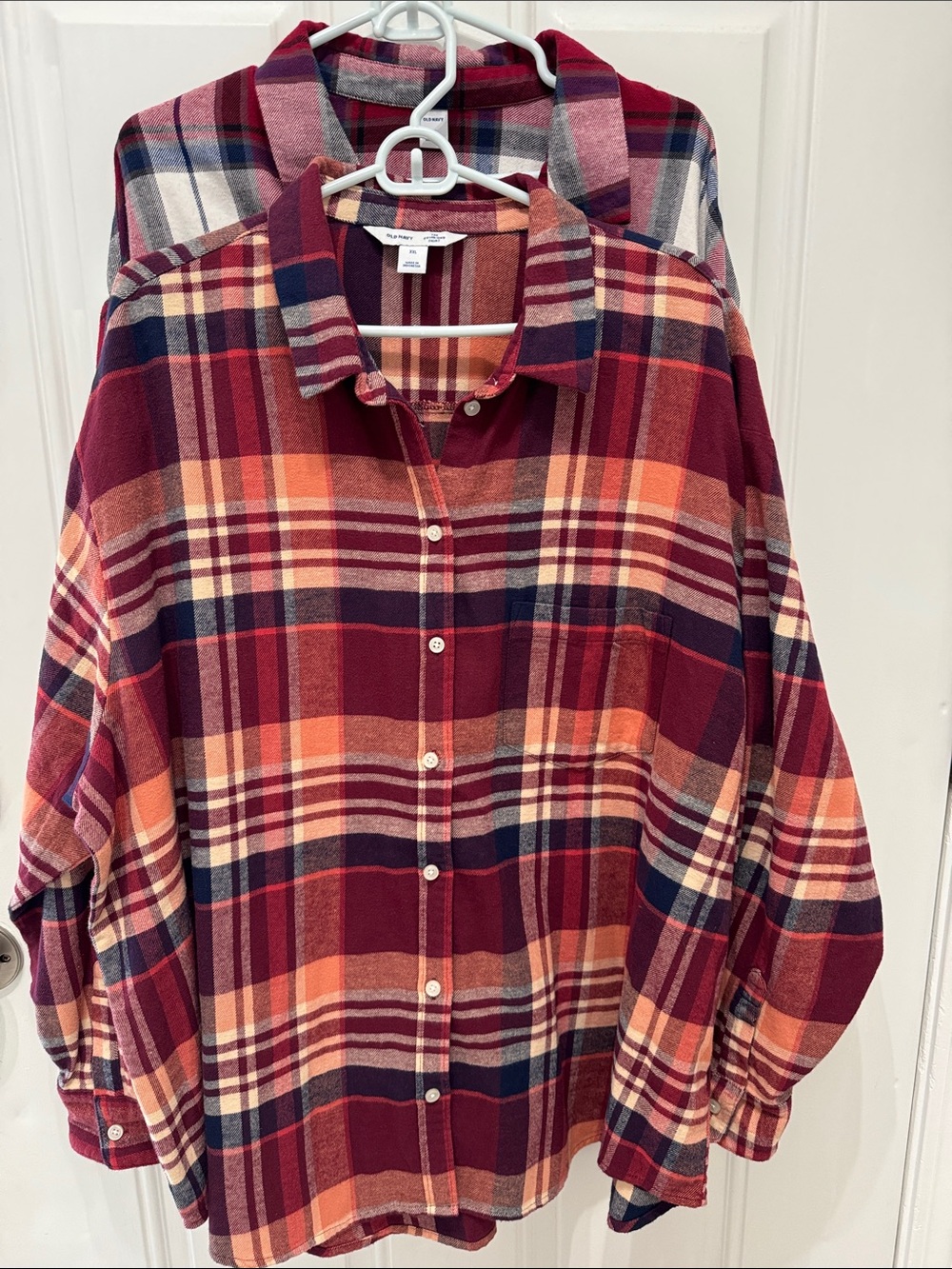 Old Navy Women The Boyfriend flannel bundle-EUC